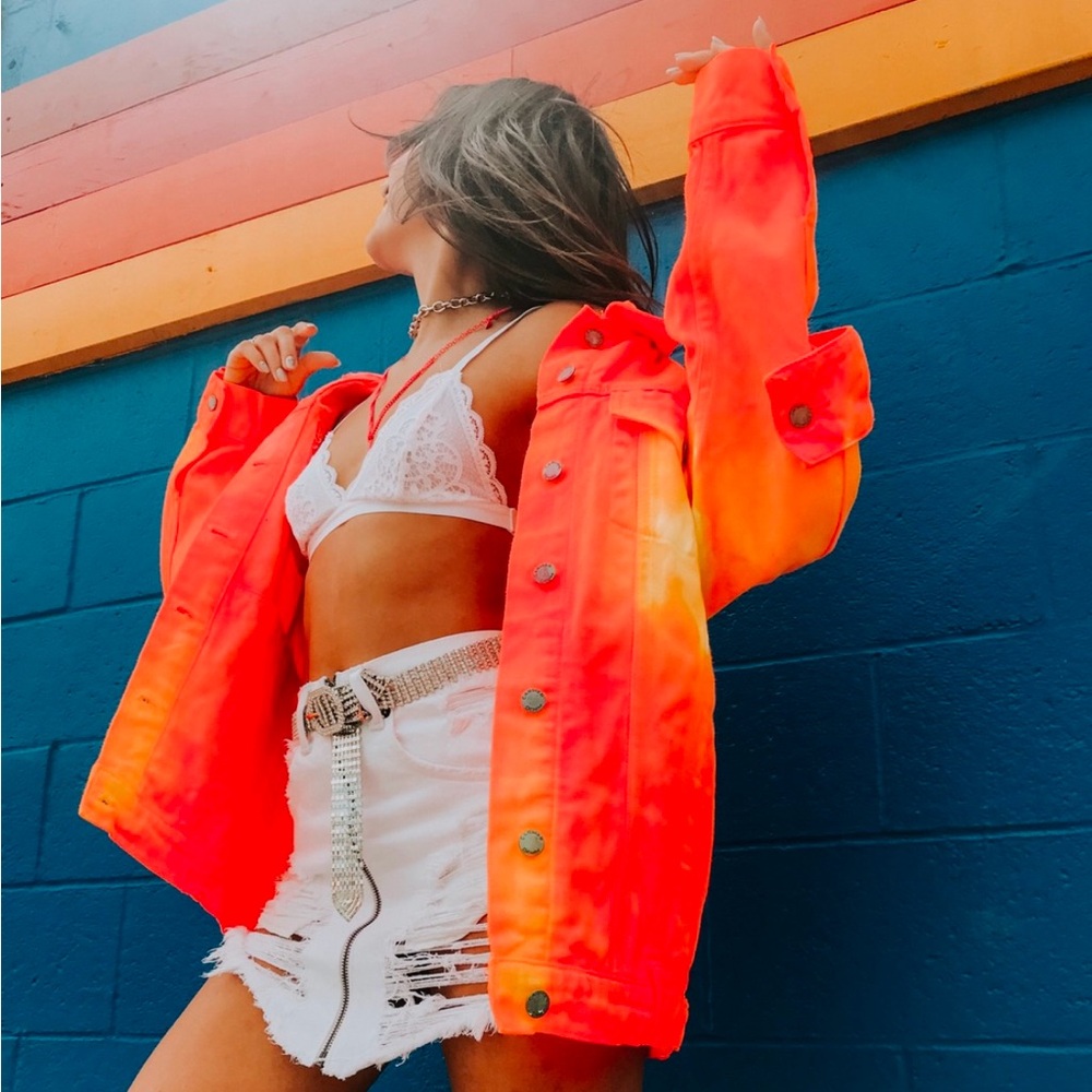 Carmar Tie-dye Denim Jacket